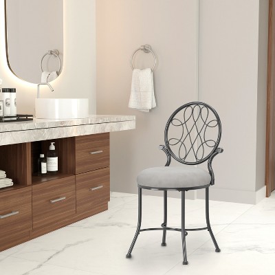 19" O'Malley Metal Vanity Stool - Hillsdale Furniture