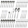 DOMETOUR 45pcs Stainless Steel Silverware Set Flatware Cutlery Set Service for 8, Includes Forks Spoons Steak Knives - 2 of 4