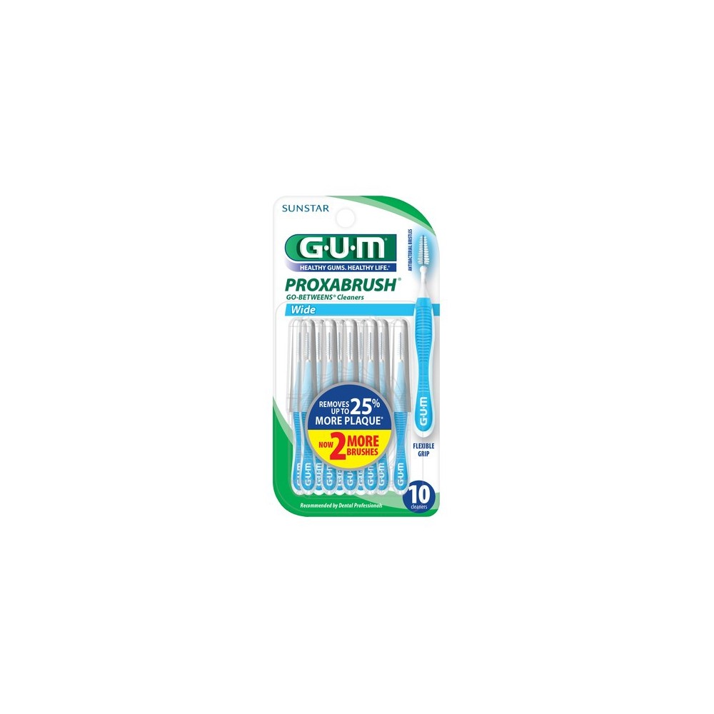 UPC 070942306539 product image for Sunstar GUM Proxabrush Go-Betweens Wide Cleaners - 8 Count | upcitemdb.com