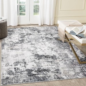 8 × 10-inch Ultra-thin Soft Folding Carpet, Anti-slip, Low-pile, Stain-resistant, Suitable for Kitchens and Bedrooms, Washable Modern Abstract Carpet - 1 of 4