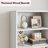 71.4" Tall Bookcases and Bookshelves, Farmhouse Bookshelf, Industrial Large Bookcase with Doors and Open Shelves - 4 of 4