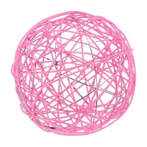 Unique Bargains Wicker Rattan Decorative DIY Crafts Balls for DIY Crafts 7.9 Inch 1 Pc - 1 of 4