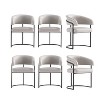 Manhattan Comfort Set of 6 Augusta Modern Leatherette Upholstered Dining Chairs - 2 of 4