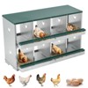 Poultry Nesting Box with Egg Collection ¨C 8-Compartment Hen Laying Box - 2 of 4