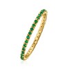Pure Collection by Ross-Simons 0.33 ct. t.w. Emerald Eternity Band in 14kt Yellow Gold - 2 of 4