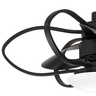 29'' Black LED Ceiling Fan with Remote and Light Kit