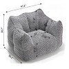 Bean Bag Chair Modern with Armrests and Handle for Living Room Relaxing 47.2" Wide-3irtyhousy - 4 of 4