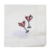 Tag 10.0 Inch Cheers Cocktail Napkins Set/4 Candy Cane Drinks Bubbly Cloth Napkins - 4 of 4