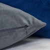 ChicFurnit Bed Pillows Home Pillow Velvet Decorative Pillow with Hidden Zipper Cotton Pillows for Living Room Decoration, Gray, 20"*1"*20" - 4 of 4