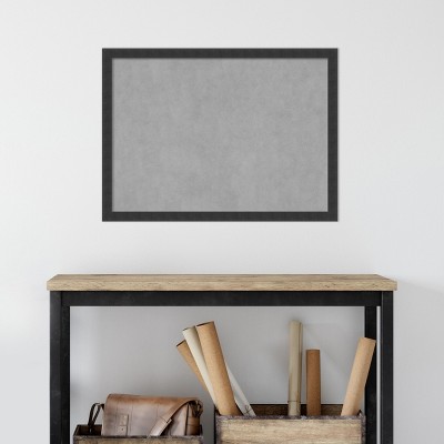 Mezzanotte Black Wood Framed Magnetic Bulletin Board