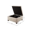 NicBex 29.5 Inch Square Storage Ottoman Bench with Legs for Bedroom,Living Room,Entryway,Window - 3 of 4