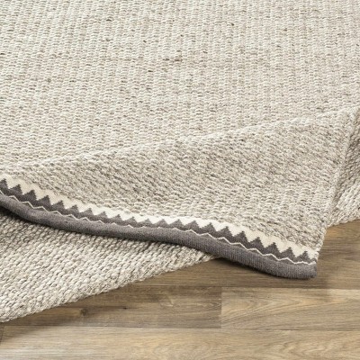 Hauteloom Rectangle Area Rug   Light Gray