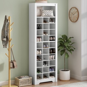 30 Shoe Cubby,Freestanding Tall Shoe Cabinet With Multiple Storage Capacity,Shoe Cabinet Storage,Shoe Racks For Entryway,Bedroom-Cuddlewood - 1 of 4