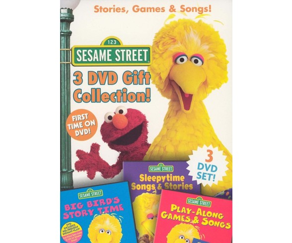 Sesame Street: Stories, Games & Songs! 3 DVD Gift Collection! (3 Discs) (dvd_video)