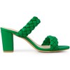 Allegra K Women's Dual Straps Braided Heeled Slip-on Chunky Heel Slide Sandals - 4 of 4