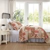 Laura Ashley King Harrietta Patchwork Quilt Set Pink - 2 of 4