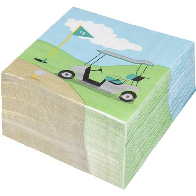 Blue Panda 150-Pack Golf Birthday Disposable Paper Napkins Party Supplies