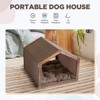 Polyester Indoor Dog House, Soft & Foldable Pet Shelter ¨C Brown, Medium (20¨C50 lbs), 16.5"H x 23.6"W x 19.6"D - 3 of 4
