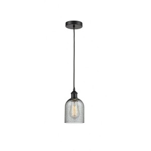 Innovations Lighting Caledonia 1 - Light Pendant in  Matte Black - 1 of 1