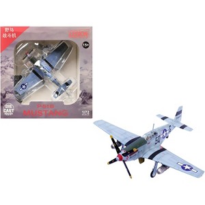 North American P-51B Mustang Aircraft "Bonny Bea" (1944) US Army Air Forces 1/72 Diecast Model by Legion - 1 of 4