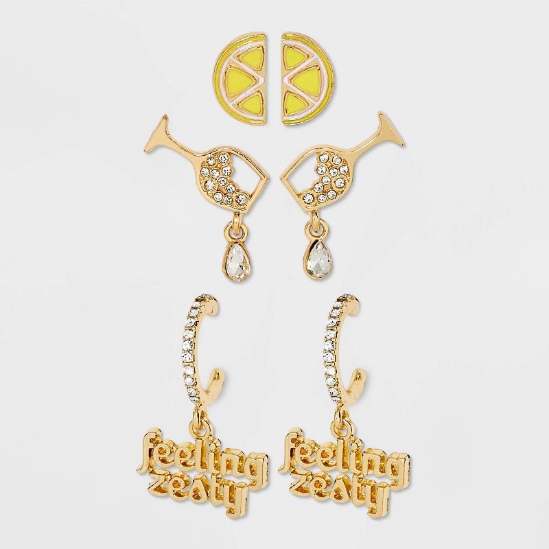 SUGARFIX by BaubleBar with a Twist Earrings - Gold, 1 of 5