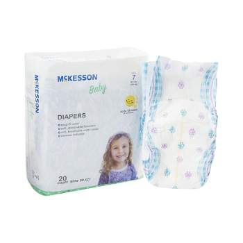 McKesson Baby Diapers, Disposable, Moderate Absorbency, Size 7