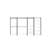 HomeStock Fiona 143 in. W White Freestanding 4 Tower System 8 -Shelf Walk in Wood Closet System with Metal Frame - 2 of 4