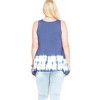 Women's Tie Dye Sleeveless Tank - PLUS - SHE + SKY - 2 of 2