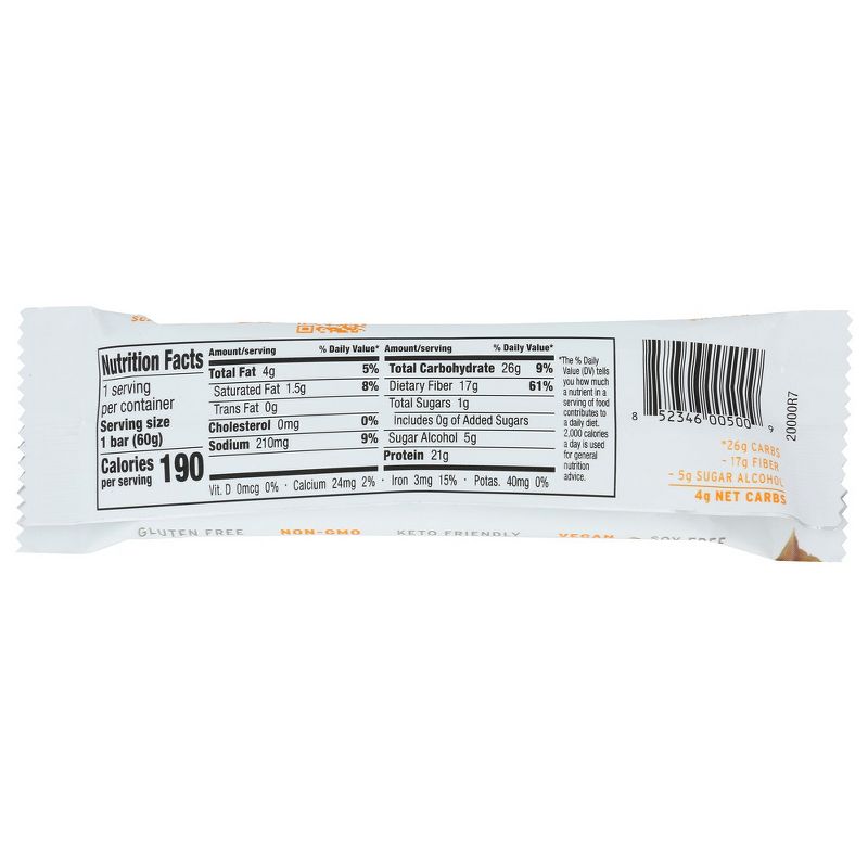No Cow Chunky Peanut Butter Protein Bar - 12 bars, 2.12 oz, 3 of 5