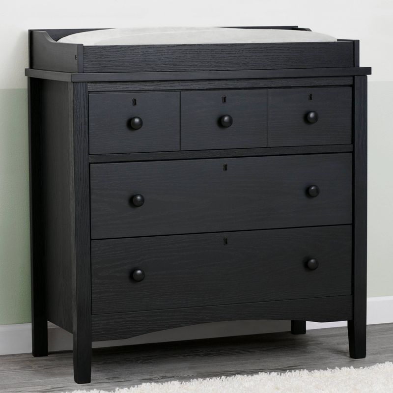 Delta Children Farmhouse 3 Drawer Dresser with Changing Top and Interlocking Drawers, 3 of 17