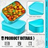 4 Pcs Silicone Freezer Trays with Lid, Reusable Rectangle Soup Containers & Ice Molds for Soups, Sauces, Stews - 4 of 4