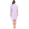 Casual Nights Women's Snap front House Dress Short Sleeve Woven Duster Housecoat Lounger Robe - 4 of 4