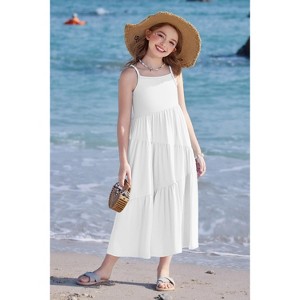 fitted lace wedding dress Fiocias Women's White Summer Maxi Dress for Beach Getaway, S at Amazon  Women's Clothing store