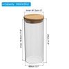 Unique Bargains Kitchen Food Storage Glass Jar with Airtight Bamboo Lid - 2 of 4