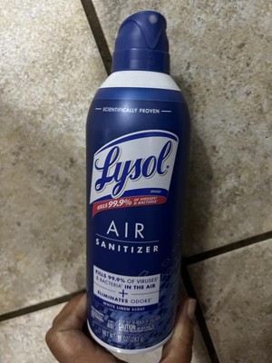 Lysol Air Sanitizing Spray - White Linen - 10oz : Target