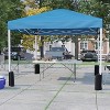 Emma and Oliver Outdoor Event/Tailgate Tent Set with Pop Up Event Canopy and Wheeled Case and Bi-Fold Table with Carrying Handle - 2 of 4