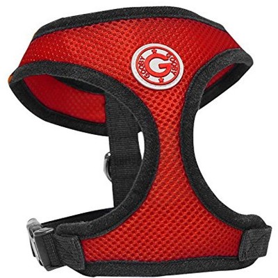 Gooby Soft Breathable Mesh Dog Harness for Small Pets, Large, Red