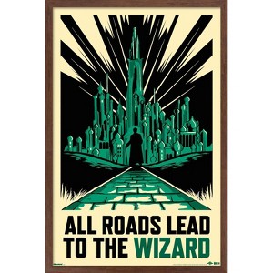 Trends International Wicked: For Good (2025) - All Roads Lead To The Wizard Framed Wall Poster Prints - 1 of 4