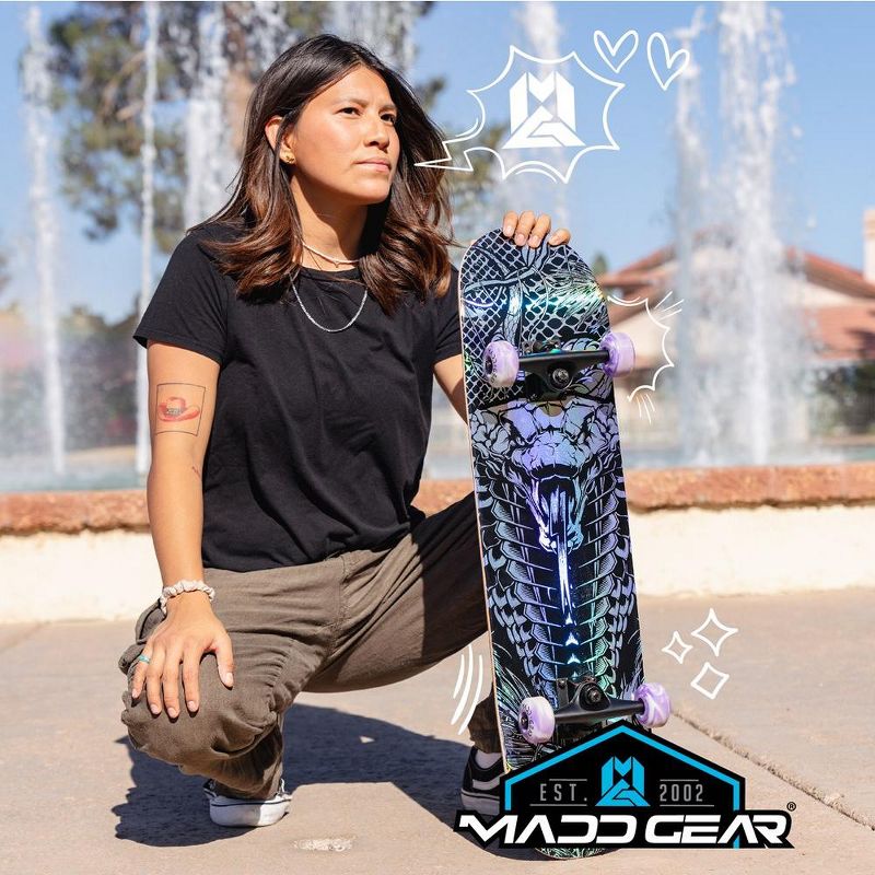 Madd Gear Skateboard 31" Pro Complete - Holographic Viper, 6 of 13