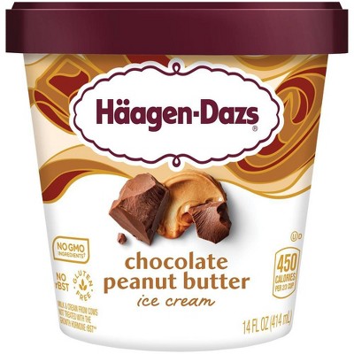 Haagen Dazs Chocolate Peanut Butter Ice Cream - 14oz