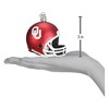 Old World Christmas Blown Glass Ornament for Christmas Tree, Oklahoma Sooners Helmet - 3 of 3