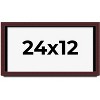 PosterPalooza | Panoramic Shadow Box 1.5" Depth Brown Picture Frame - UV Acrylic, Backing, Hanging Hardware - 2 of 4
