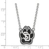 Black Bow Jewelry Sterling Silver South Dakota Coyotes NCAA Necklace 18 Inch - image 2 of 4