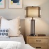 GTCLIGHTING Farmhouse Table Lamps for Living Room,30.5in Black Bedside Lamps with Dual Pull Chain Switch for Bedroom Office - 3 of 4