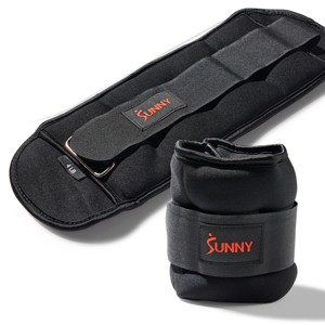 Sunny Health & Fitness Ankle Weights 1-5 Pound (Pair) - 1 of 4