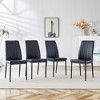 Dining Table Set With 6 Dining Chairs Breakfast Table Set Faux Marble Dining Table Set Luxury Rectangular 6-8 Person Table For For Kitchen Restaurant - 4 of 4
