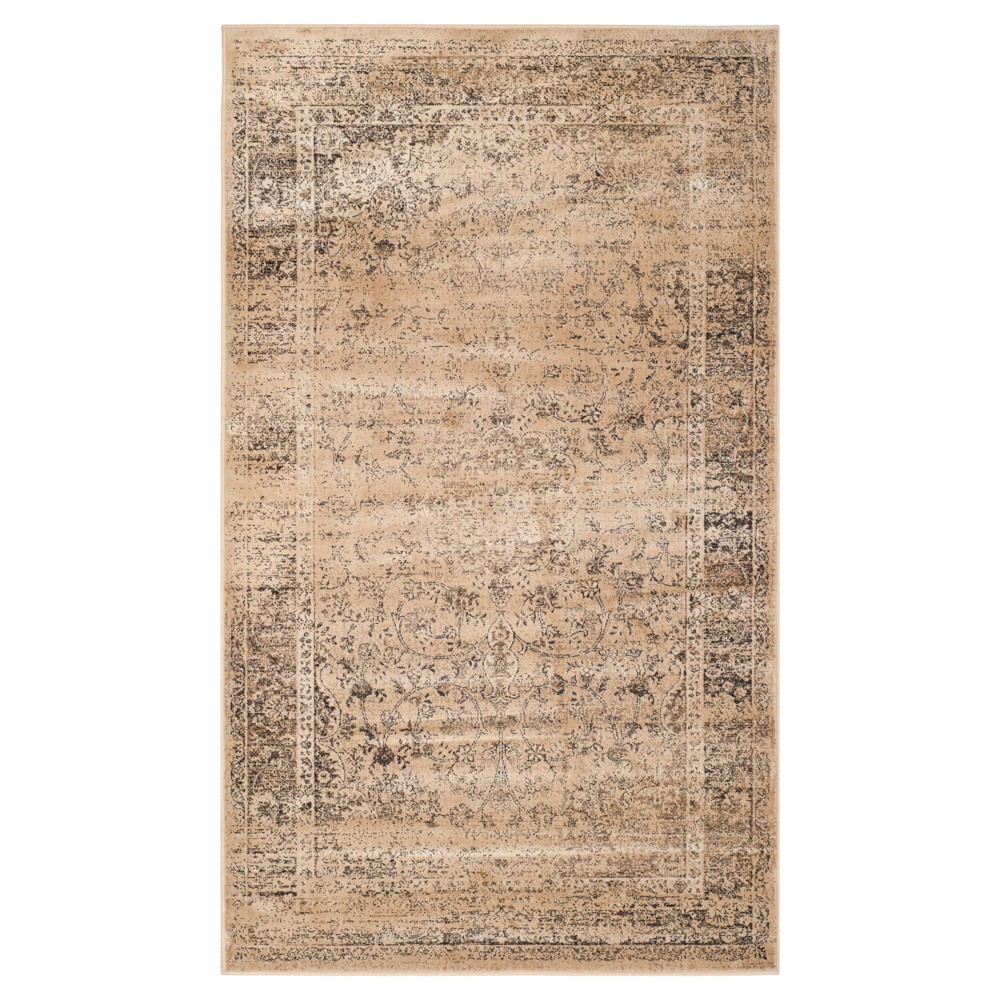 Simon Vintage Inspired Rug - Beige (3'3inX5'7in) - Safavieh