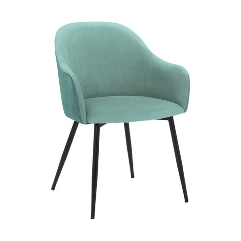 Teal metal 2025 dining chairs