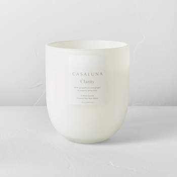 Clarity Core Frosted Glass Wellness Jar Candle White - Casaluna™