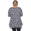 Plus Size Printed Geometric Tunic Top - White Mark - 3 of 4